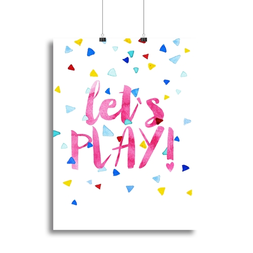 Lets Play Canvas Print or Poster