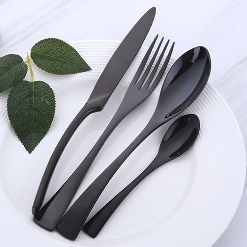 4pcs Stainless Steel Steak Knife Fork Spoon