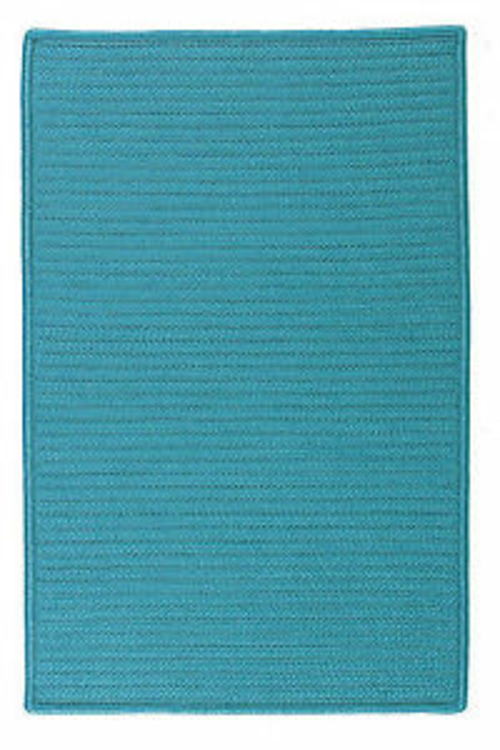 Colonial Mills Rug H049R024X096S Simply Home Solid - Turquoise 2 ft. x