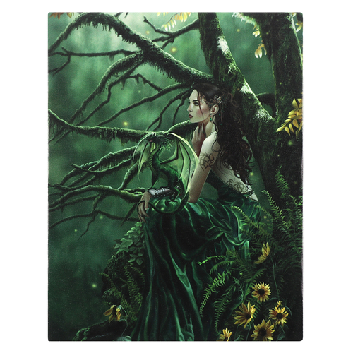 19x25cm Queen of Fate Canvas Plaque by Nene Thomas