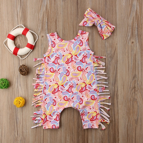 Newborn Baby Girl Boy Romper Jumpsuit Headband