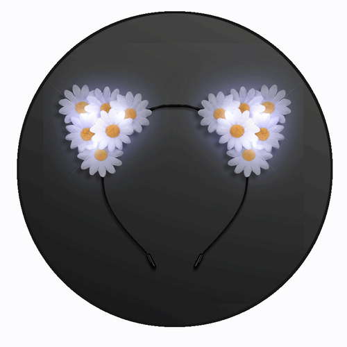 Blinkee A1390 LED Daisy Flowers Cat Animal Ears Headband
