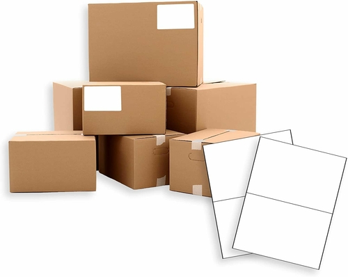 10000 Pack 4" x 2" - Laser Sheet Labels (10-Up). Adhesive Sticks for