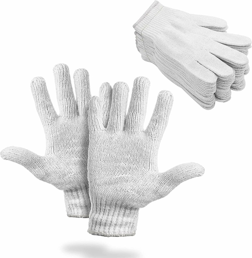 Pack of 960 Knit Glove Liners Men's Size. Natural Color Industrial