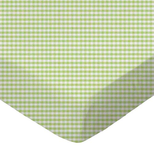 SheetWorld Fitted Crib Sheet Set - 100% Cotton Jersey - Sage Gingham,