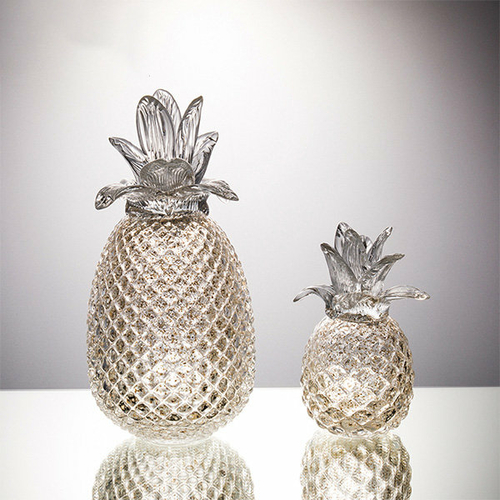 Glass Pineapple Decor