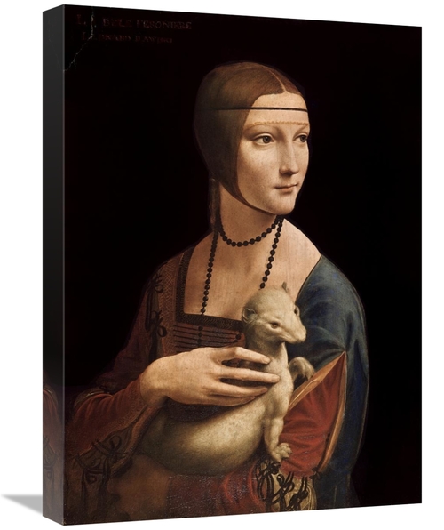 Global Gallery GCS-277249-22-142 22 in. Portrait of Cecilia Gallerani 