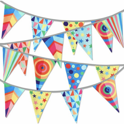 Bunting banner fabric festival XL 