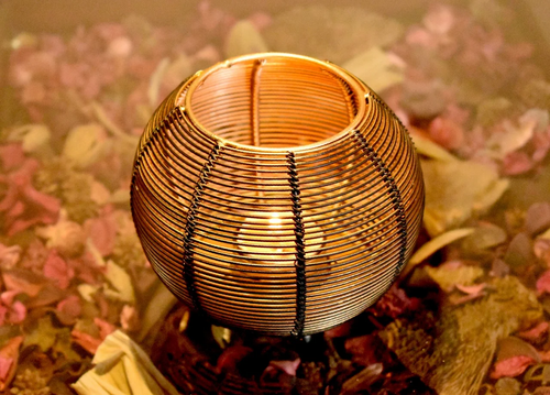Metal Round Wire Candle Holders