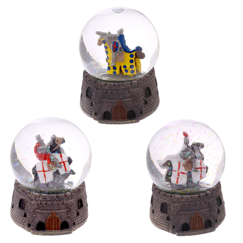 Knight Snow Globe - Mounted on Horseback