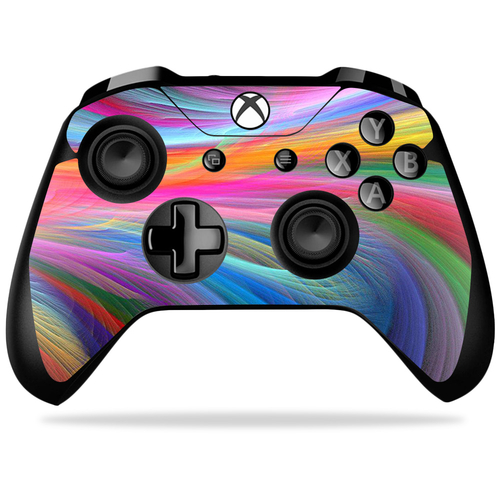 MightySkins MIXBONXCO-Rainbow Waves Skin Decal Wrap for Microsoft Xbox