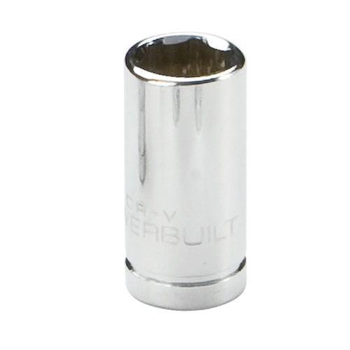 Powerbuilt 1/4in Drive 6 Pt. Metric Socket 9mm - 648286