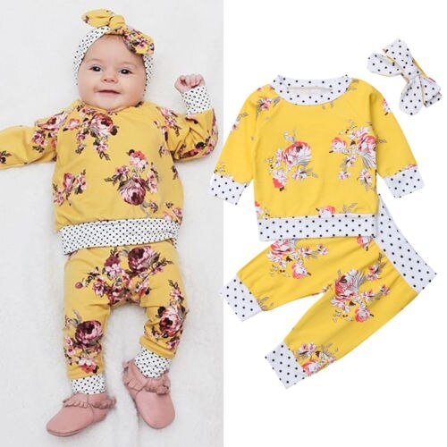 Fashion Newborn Clothes Baby Girls Sets