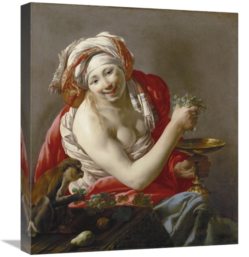 Global Gallery GCS-459884-22-142 22 in. Bacchante with An Ape Art Prin