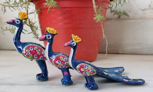 Handmade Peacock Set Of 3 For Home Decor & Gift Purpose Decorative