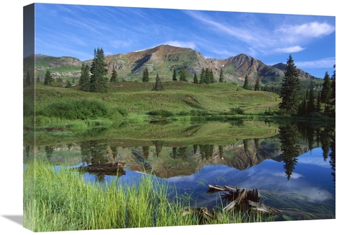 Global Gallery GCS-452075-1824-142 18 x 24 in. Ruby Peak Reflected in 