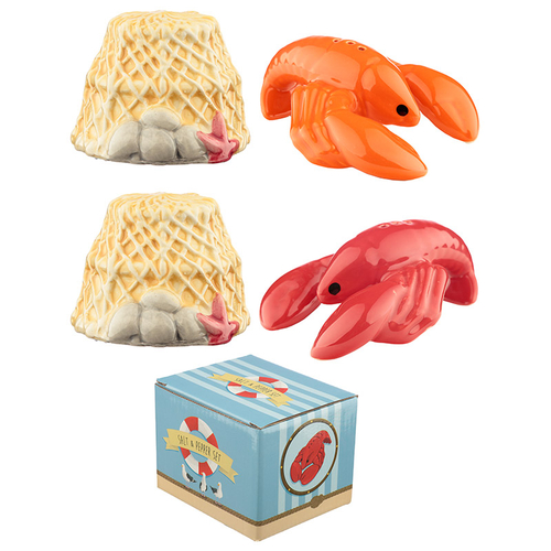 Fun Seaside Lobster Salt and Pepper Set