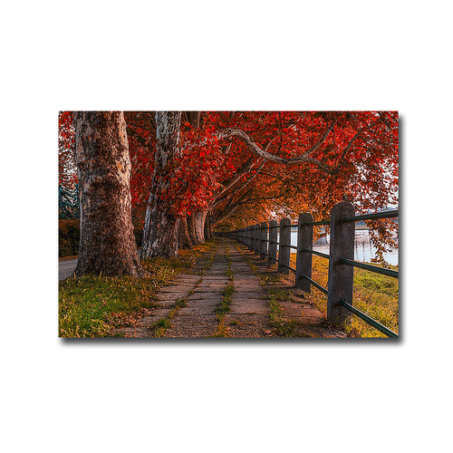 Artistic Home Gallery 3045207IG Walk by The River by Vladimer Kostka P