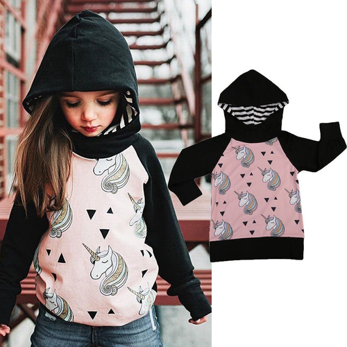 Toddler Kids Girls Long Sleeve Hooded Animals