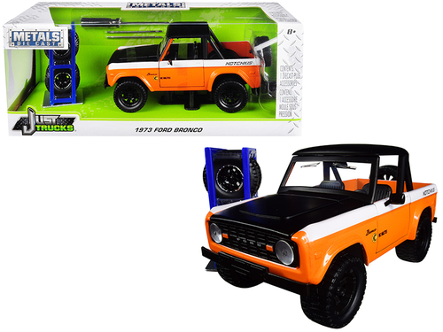 1973 Ford Bronco Metallic Orange and Matt Black \KC HiLiTES\" with
