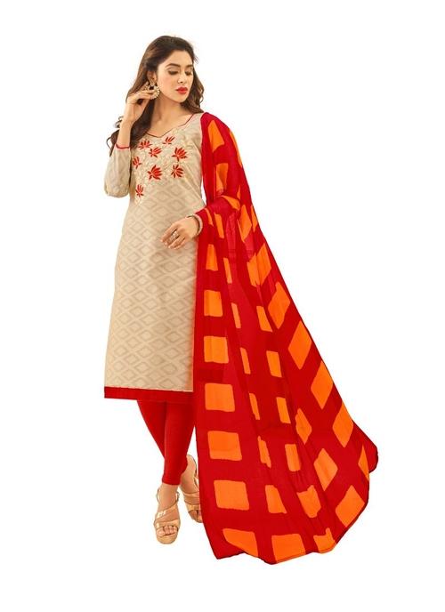 Generic Women's Cotton Jacquard Salwar Material