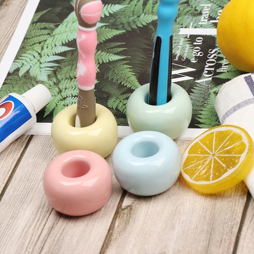 1PC Creative Ceramic Toothbrush Holder Stand Candy