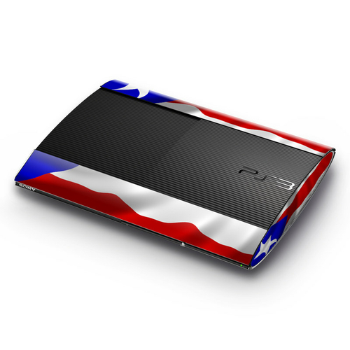 DecalGirl SPSS-FLAG-PUERTORICO Sony Playstation 3 Super Slim Skin - Pu
