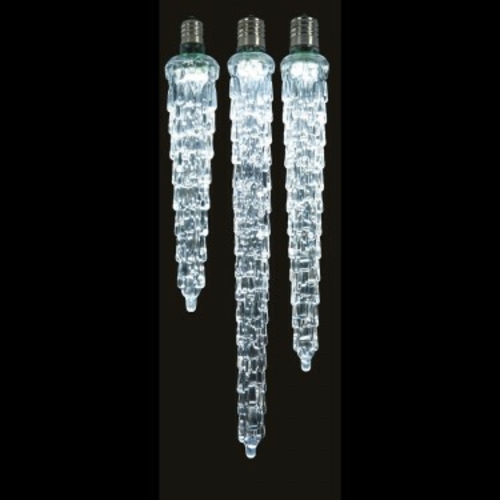 9 in. LED Cool Wht Icicle Bulb E12 .96W