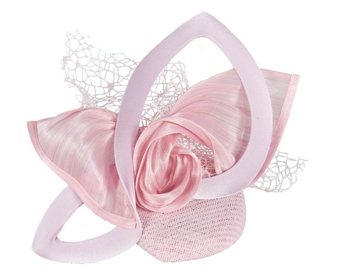 Bespoke sculptured pink fascinator
