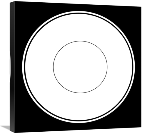 Global Gallery GCS-467124-2424-142 24 x 24 in. Mealtime - White on Bla