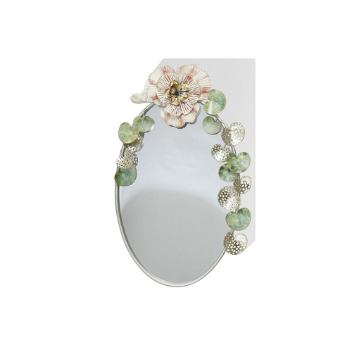 Wall mirror DKD Home Decor 60,3 x 11 x 87 cm Crystal Pink Golden Metal