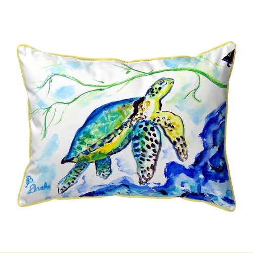 Betsy Drake ZP833 20 x 24 in. Yellow Sea Turtle Indoor & Outdoor Extra