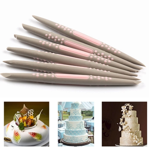 6PCS/Set Practical Cake DIY Soft Silicone Carving