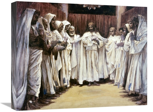 Global Gallery GCS-280397-22-142 22 in. Last Discourse of Our Lord Jes