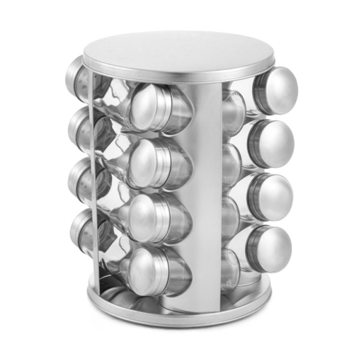 Spice Rack DKD Home Decor Crystal Stainless steel 10 cm 17 x 17 x 23