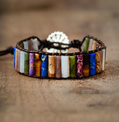 Bracelets Bangeles Tube Shape Natural Stones