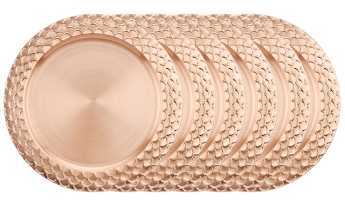 Old Dutch International OS925 13 in. Dia. Charger Plates with Scale Ri