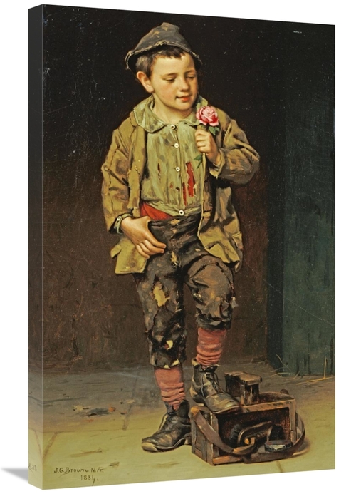 Global Gallery GCS-267794-30-142 30 in. Shoeshine Boy Art Print - John