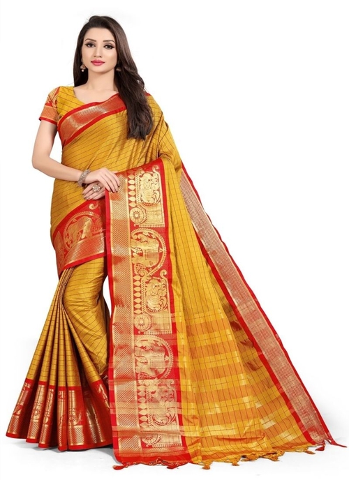 Generic Women's Cotton Silk,Jacquard,Poly Silk