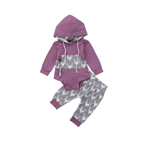 2PCS 0 24M Spring Fall Newborn Toddler Baby Girls