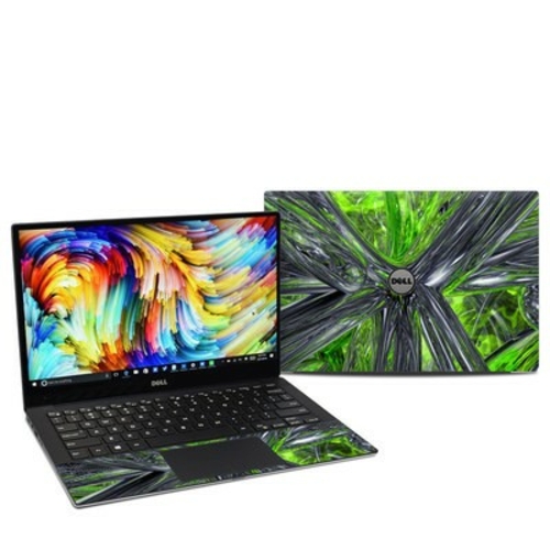 DecalGirl DX1360-ABST-GRN Dell XPS 13 - 9360 Skin, Emerald Abstrac