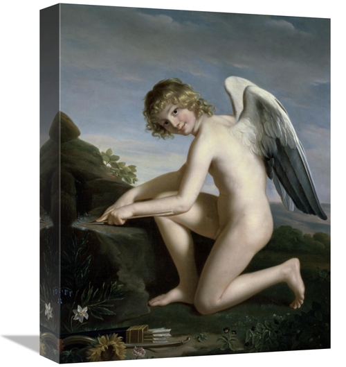 Global Gallery GCS-282352-16-142 16 in. Cupid Sharpening His Arrows Ar