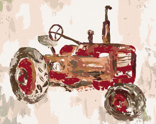 Paint by Numbers - RED TRACTOR (HALEY BUSH)