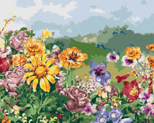 Paint by Numbers - MEADOW FLOWERS