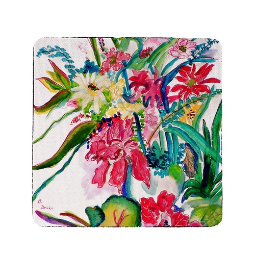 Betsy Drake CT722 Multi Flowers Coaster - Set of 4