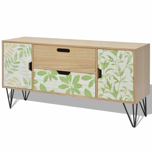 Sideboard MDF 43.3"x13.8"x22.4" Brown