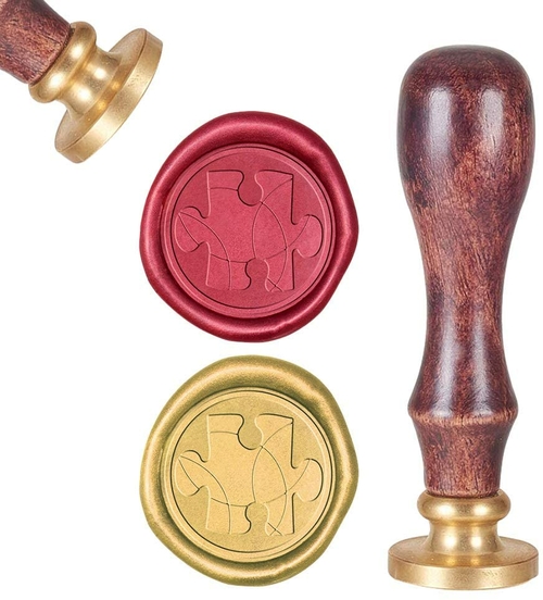 Puzzle, Sealing Wax Stamps Retro Wood Stamp Wax Seal