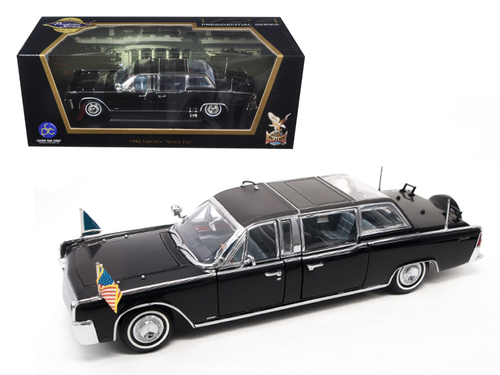 1961 Lincoln X-100 Limousine Quick Fix with Flags 1/24 Diecast Model