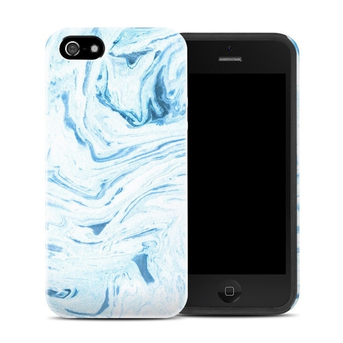 Marble Collection AIP5HC-AZUL Apple iPhone 5 Hybrid Case - Azul Marble