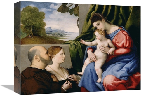 Global Gallery GCS-456791-1216-142 12 x 16 in. Madonna & Child with Tw